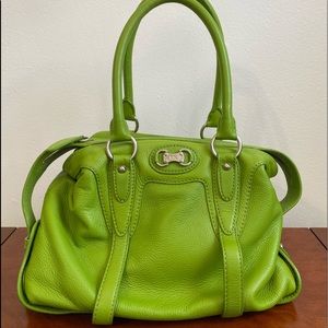 MICHAEL Michael Kors Lime Green Leather Handheld